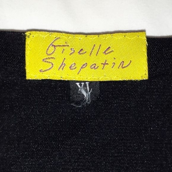 Giselle Shepatin Black Shirt‎ Polka Dot Ruffles XL - Picture 4 of 6